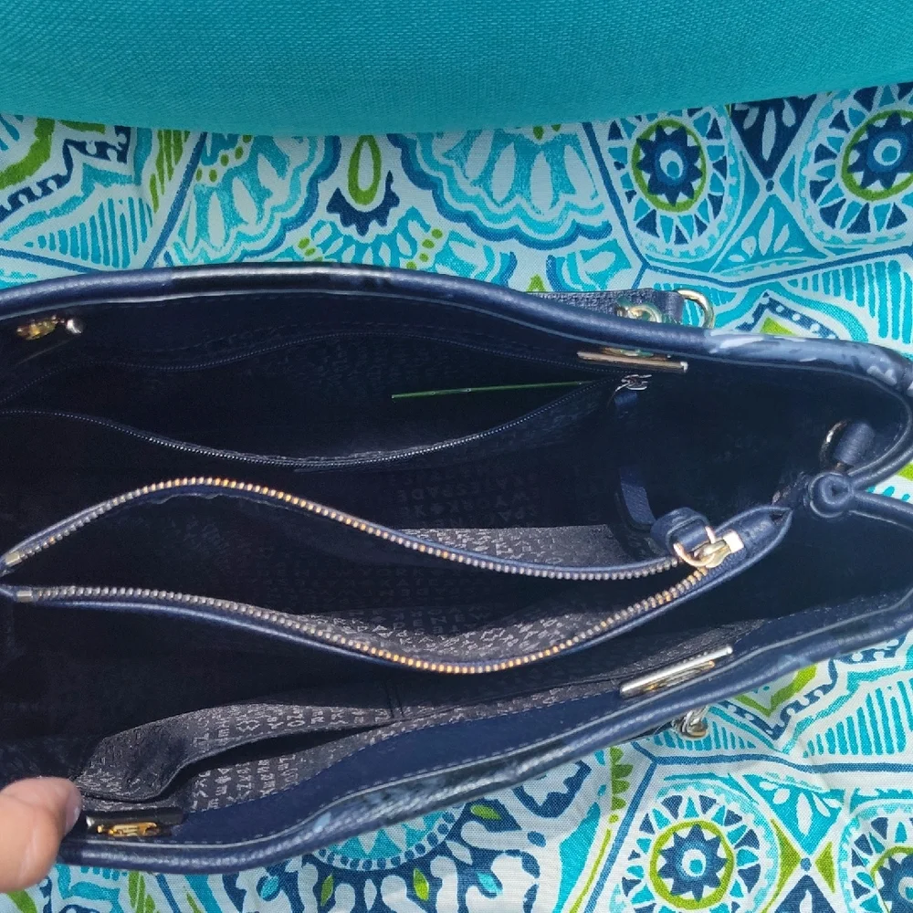 Kate Spade Blue and White Shoulder Bag with Floral Design - Picture 11 of 14